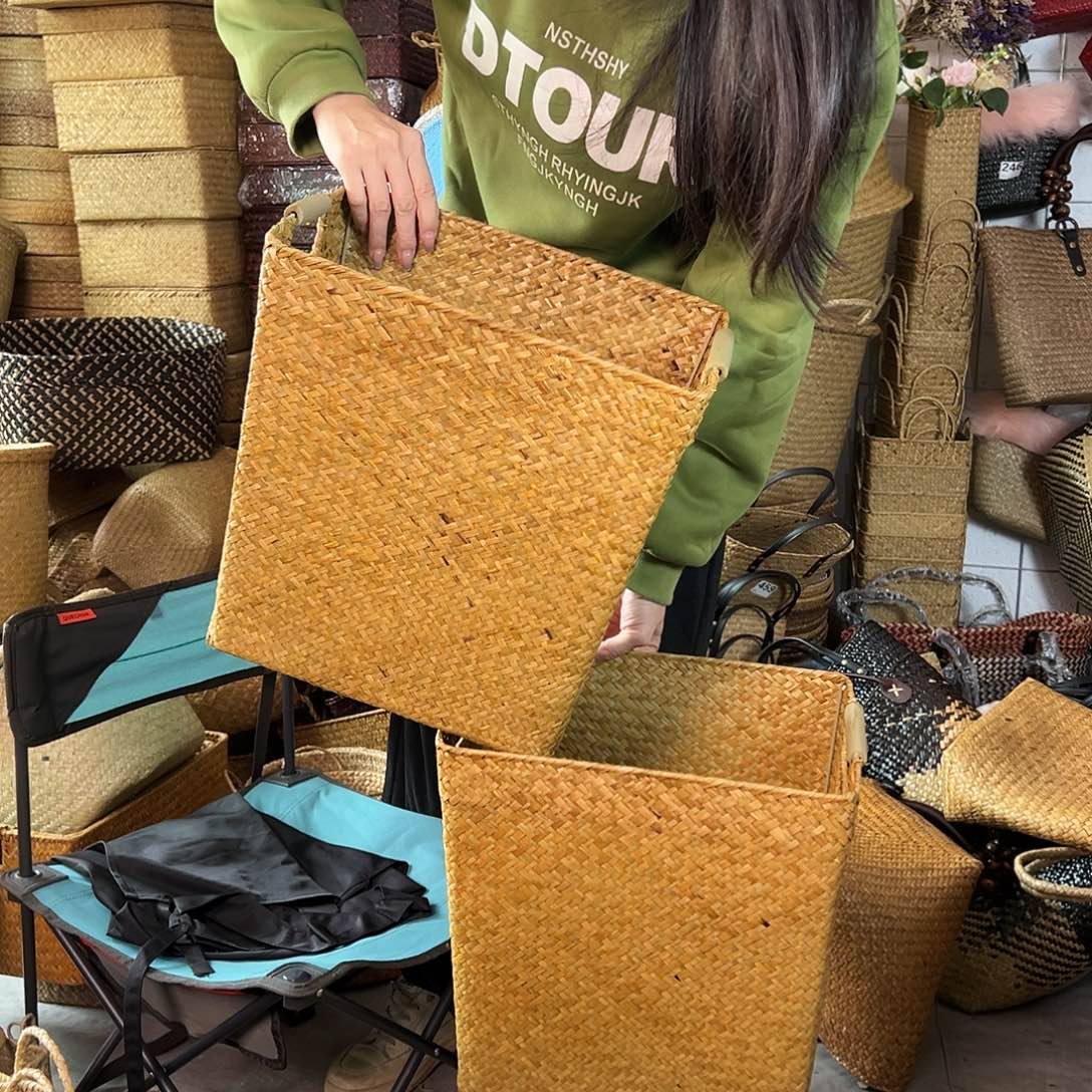 草编草编包/草编收纳盒微瑕疵