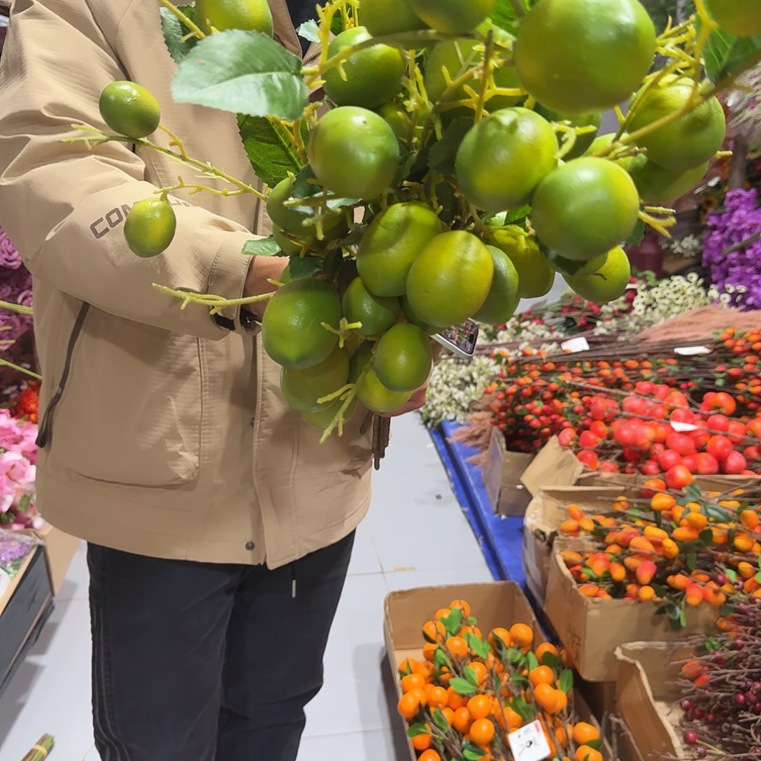 绿色柠檬4支装仿真