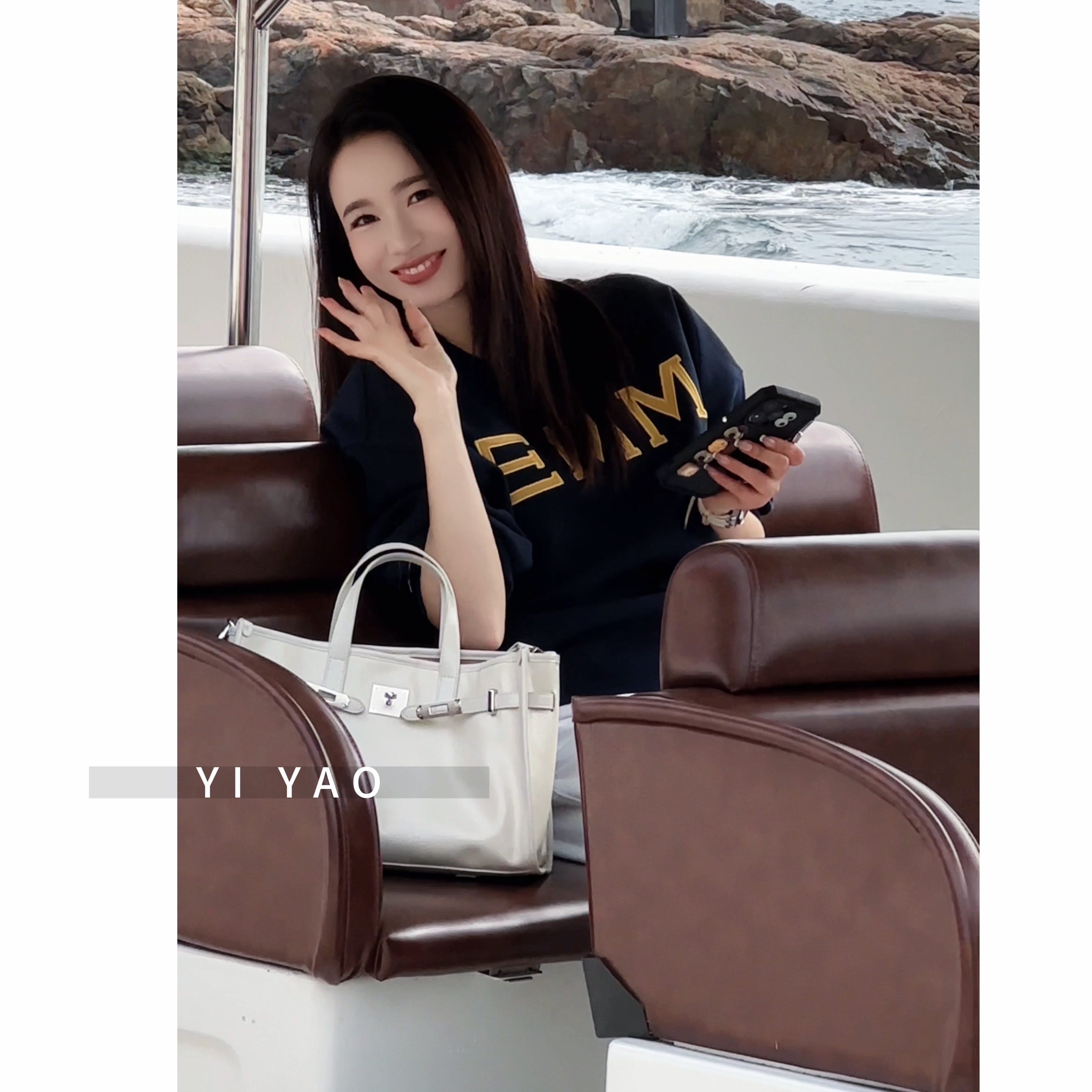 【亦瑶定制】字母姐 春季高级设计时尚休闲简潮流约卫衣5CTJJ8426