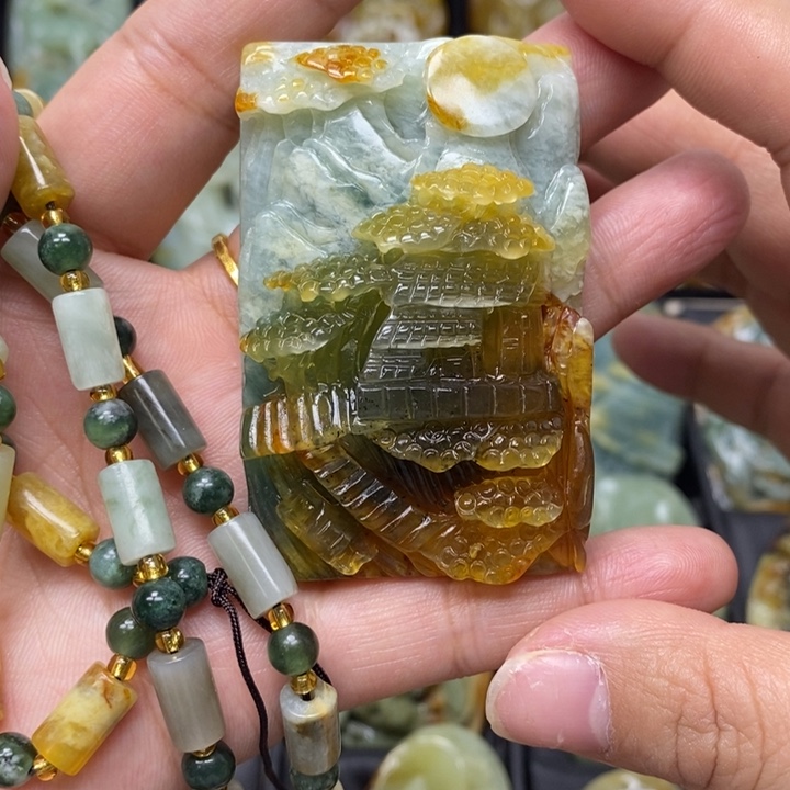 蛇纹石玉吊坠未镶嵌