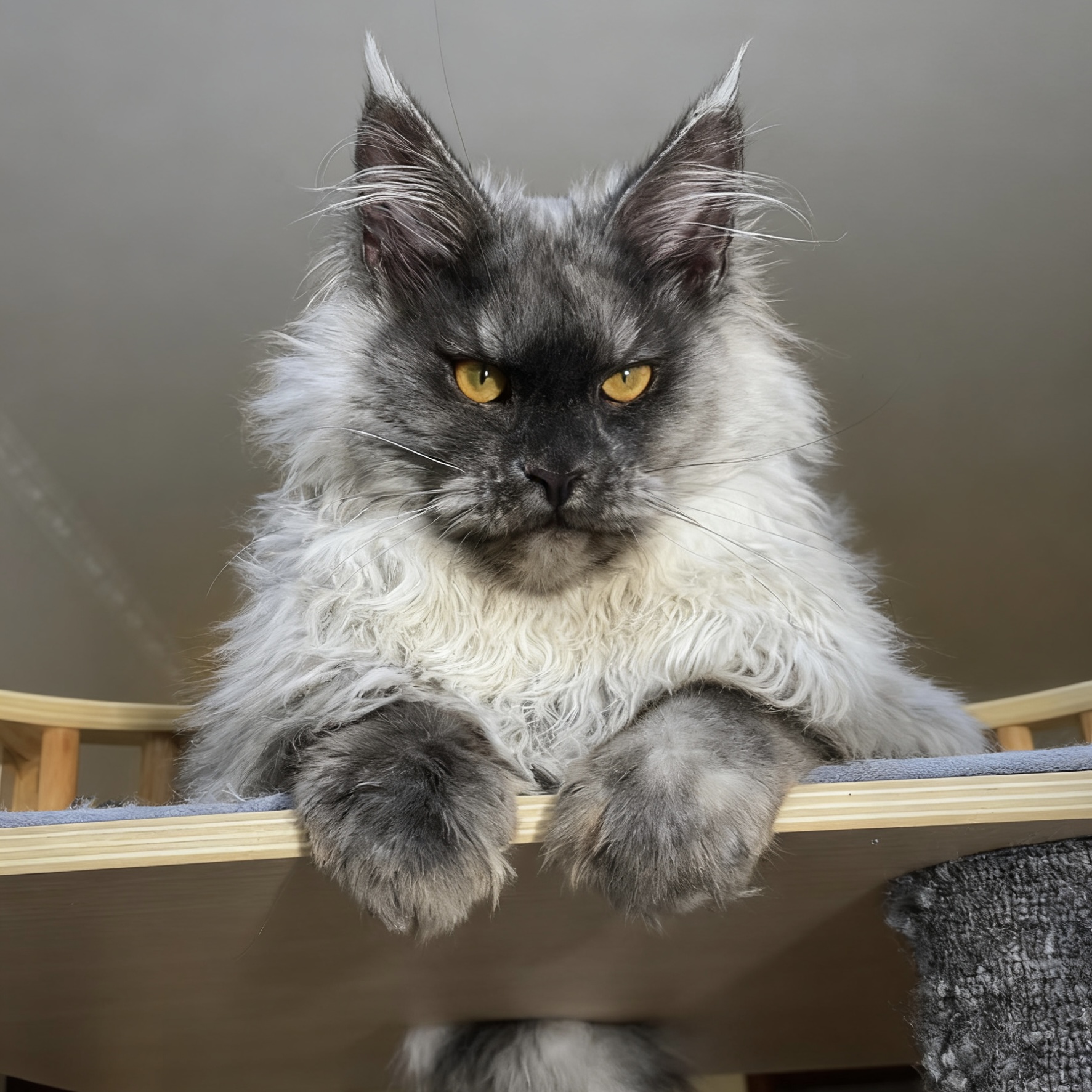 缅因猫幼猫烟熏色凯米尔色俄系红虎色纯种缅因猫咪活体