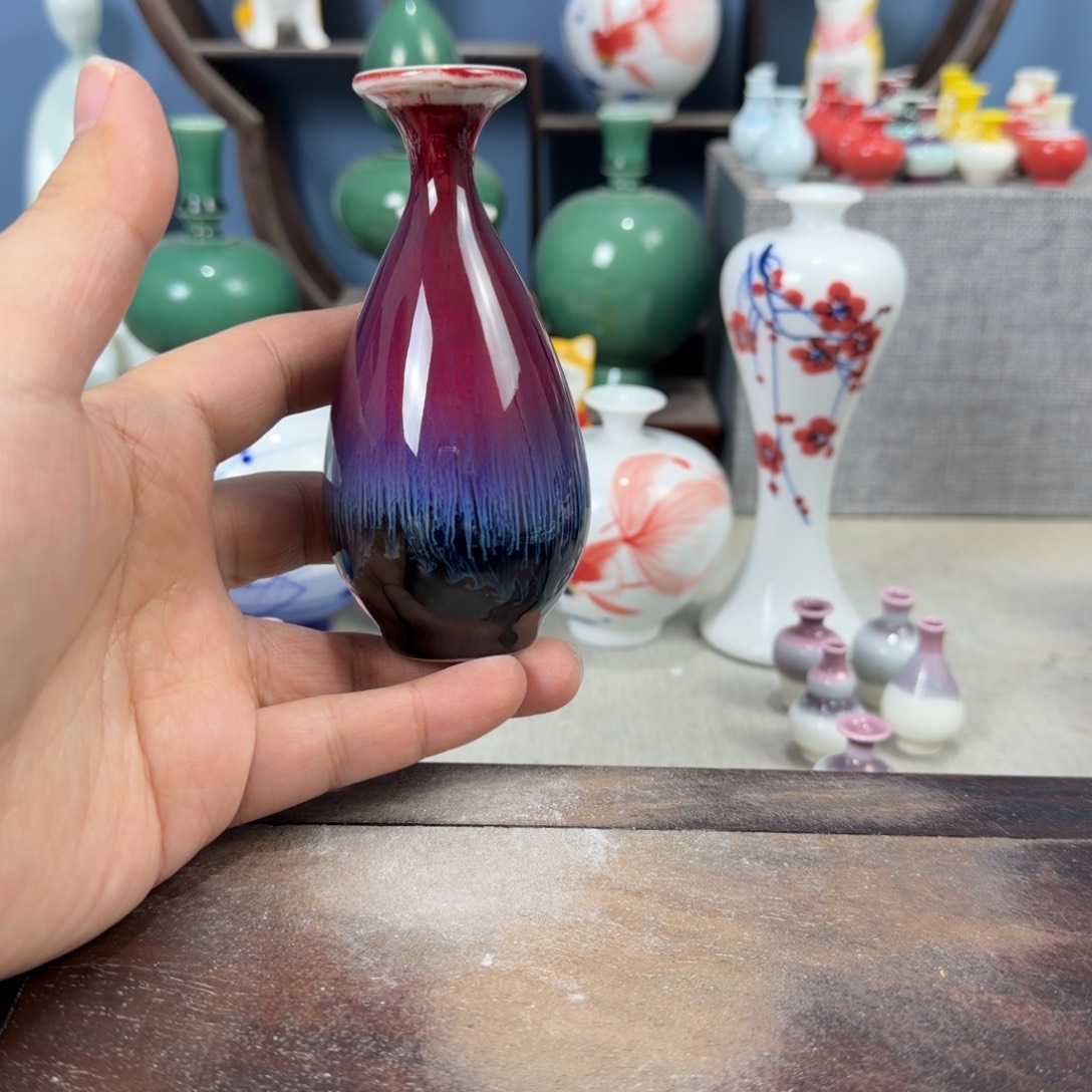 陶瓷手工小花器摆件