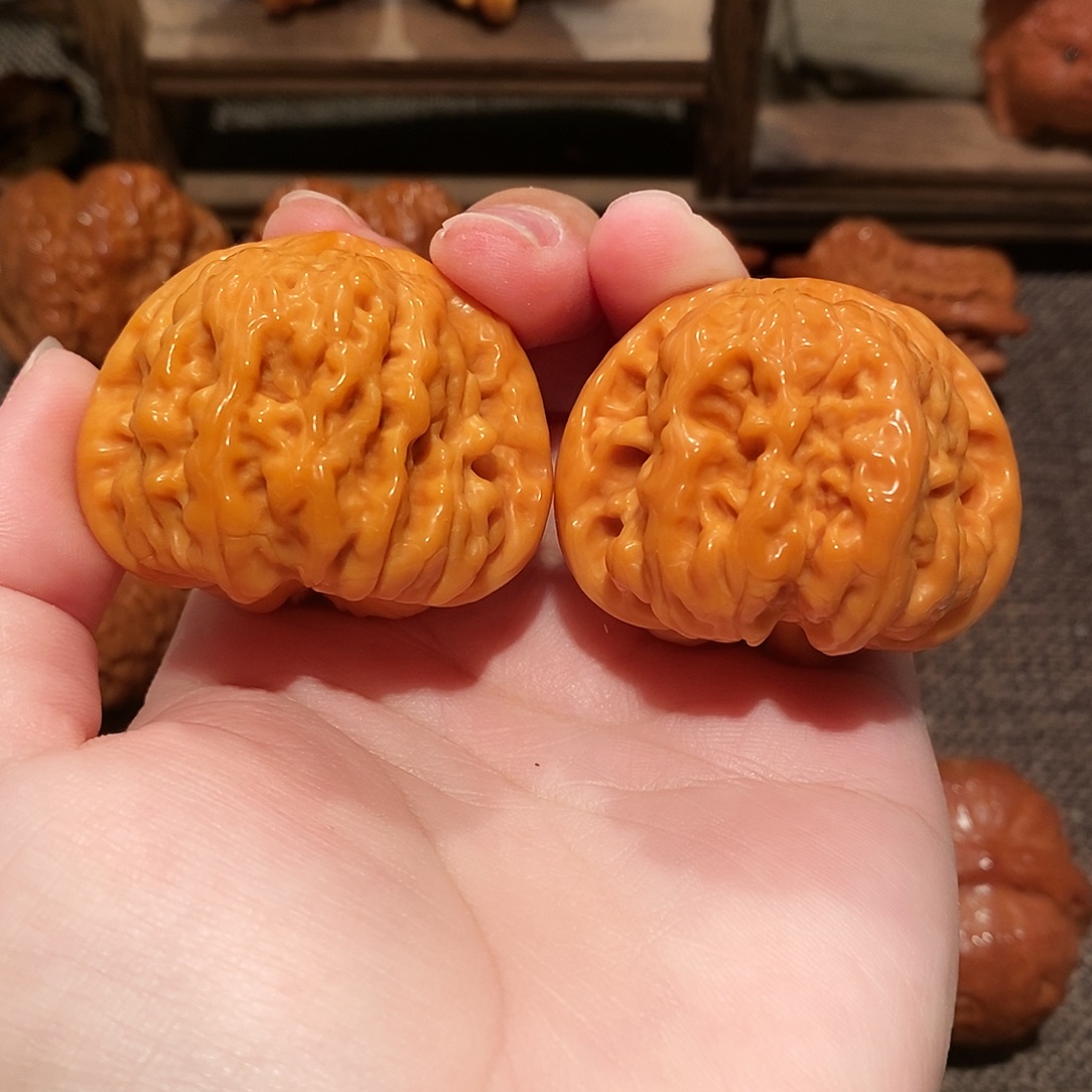 文玩核桃吊坠42平谷聚宝盆0235