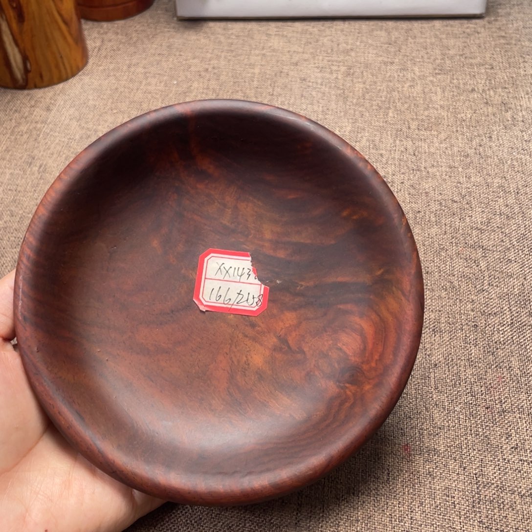 交趾黄檀（大红酸枝）木碟