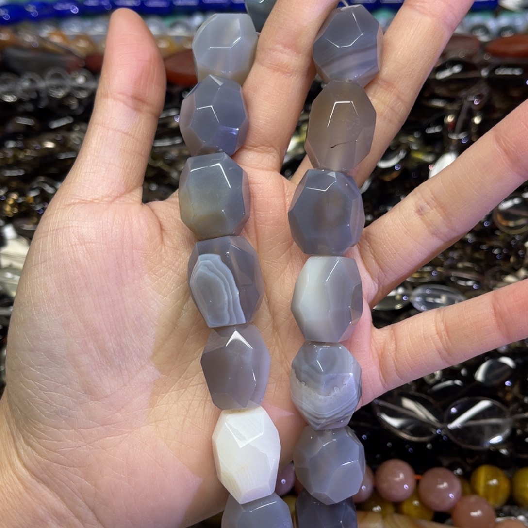 玛瑙/玉髓散珠波斯湾玛瑙卡15➕一条