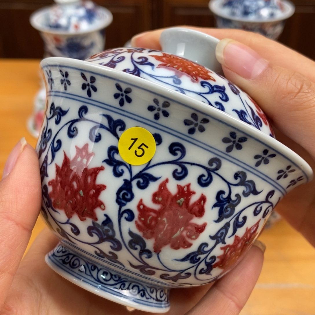 手绘现代茶具非古董