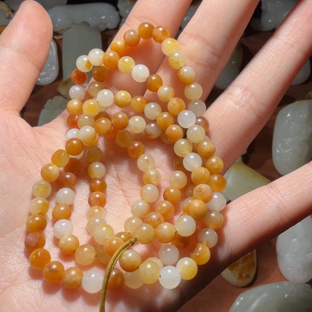 繁***星和田玉未镶嵌手链