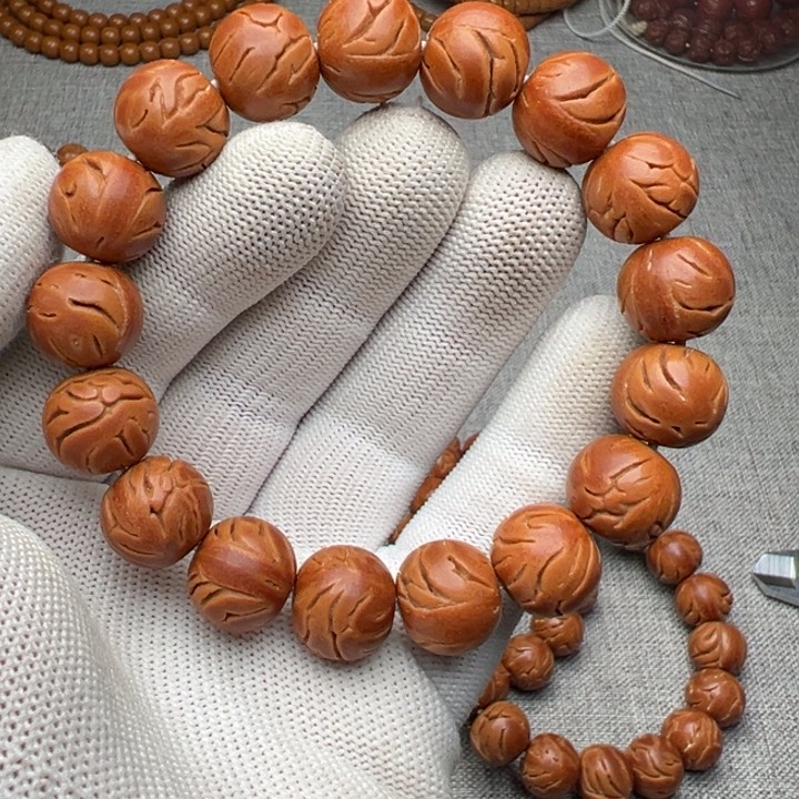 手串桃核龙珠龙纹桃核15左右