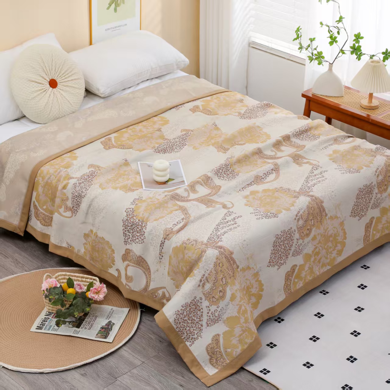 一世繁华230*250加厚舒适床盖