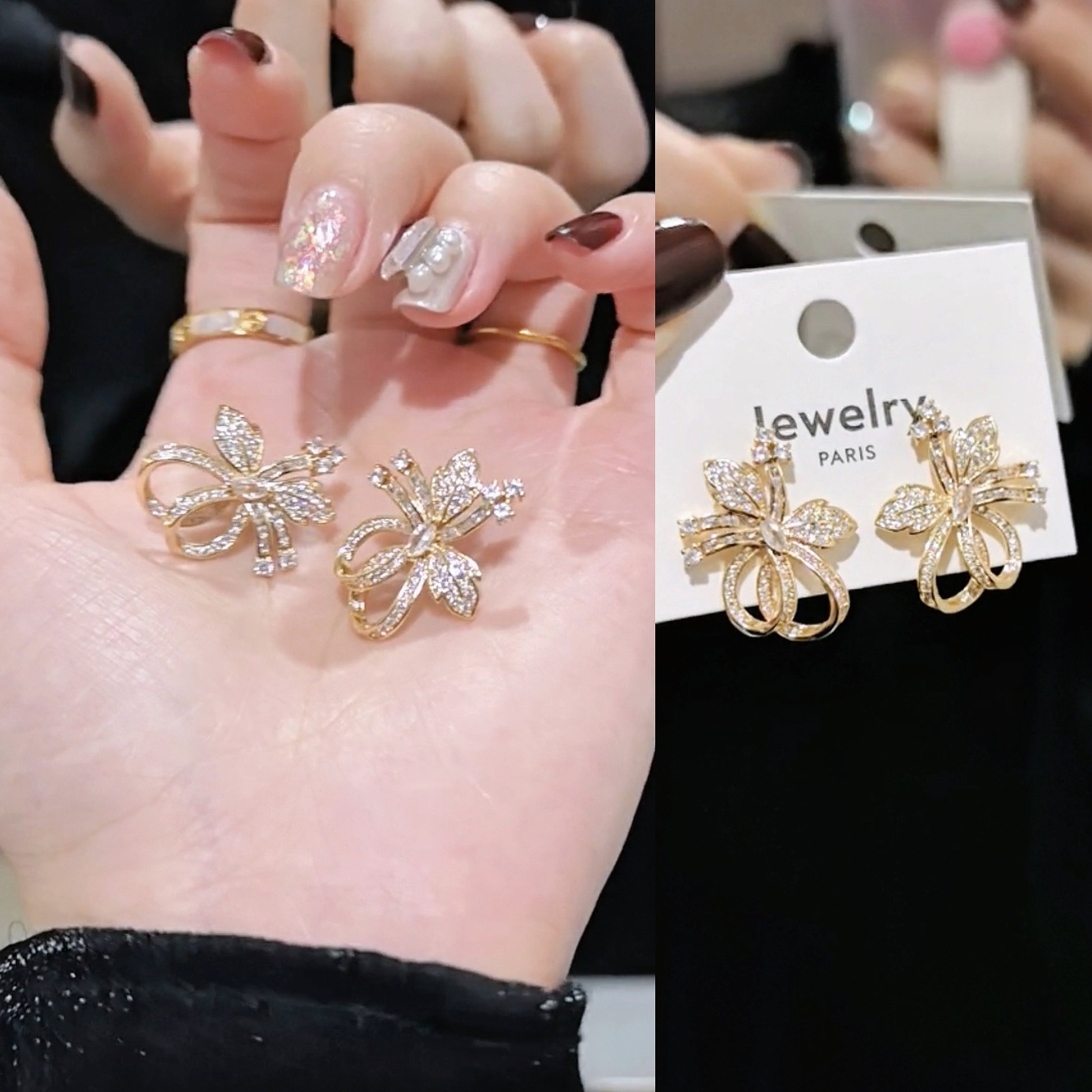 铜合金贝壳耳饰 耳钉气质轻奢小众女环项链戒指手链（扣号再拍）