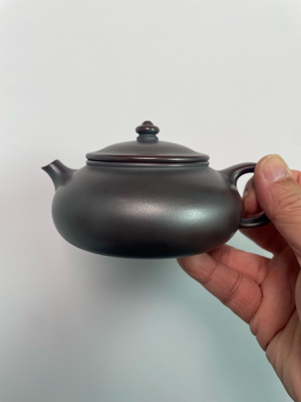 宜兴原矿铁血红砂寒江茶壶170cc全手工