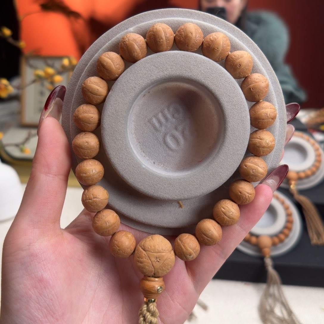 凤眼菩提手串12mm铁籽单圈素串新籽