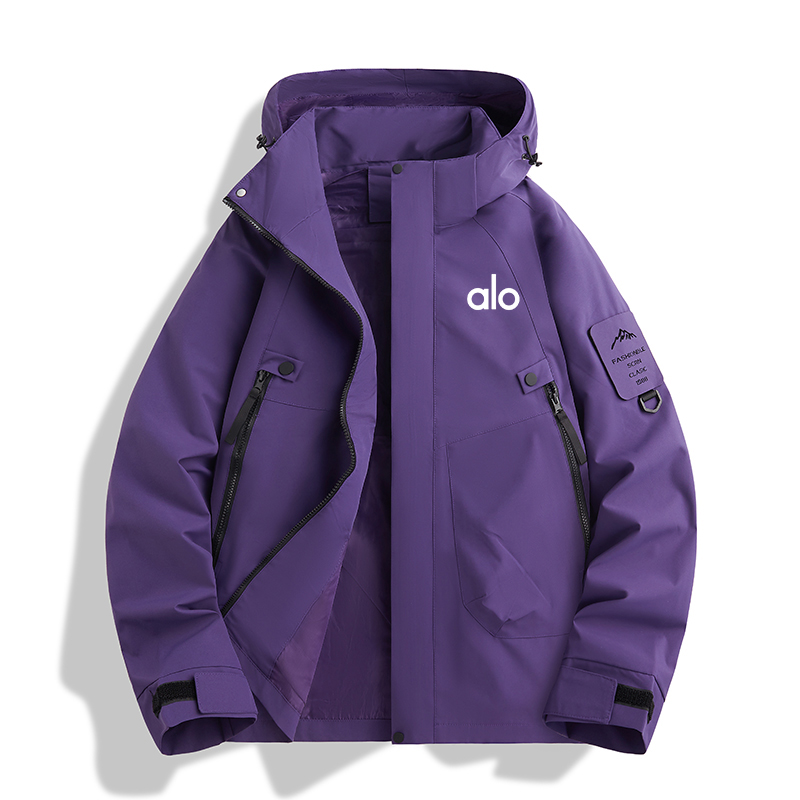 新款冲锋衣情侣户外防风防水透气连帽外套