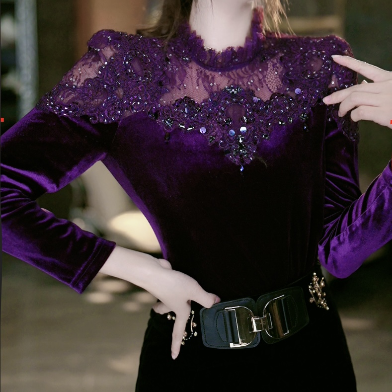 10.26【夜宴】法式重工气质时尚修身上衣