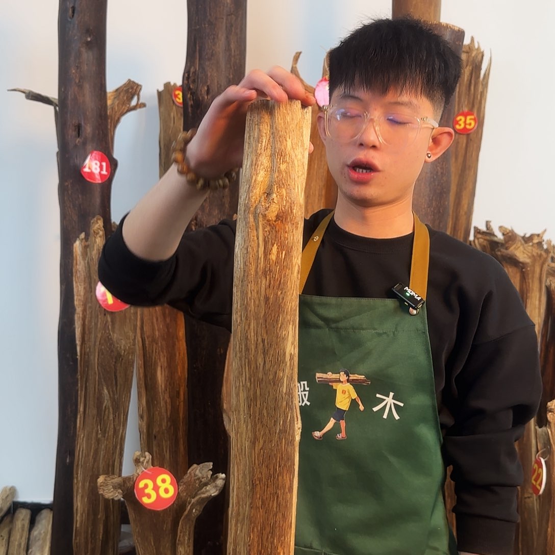 沉香摆件天然沉香原木摆件➕底座