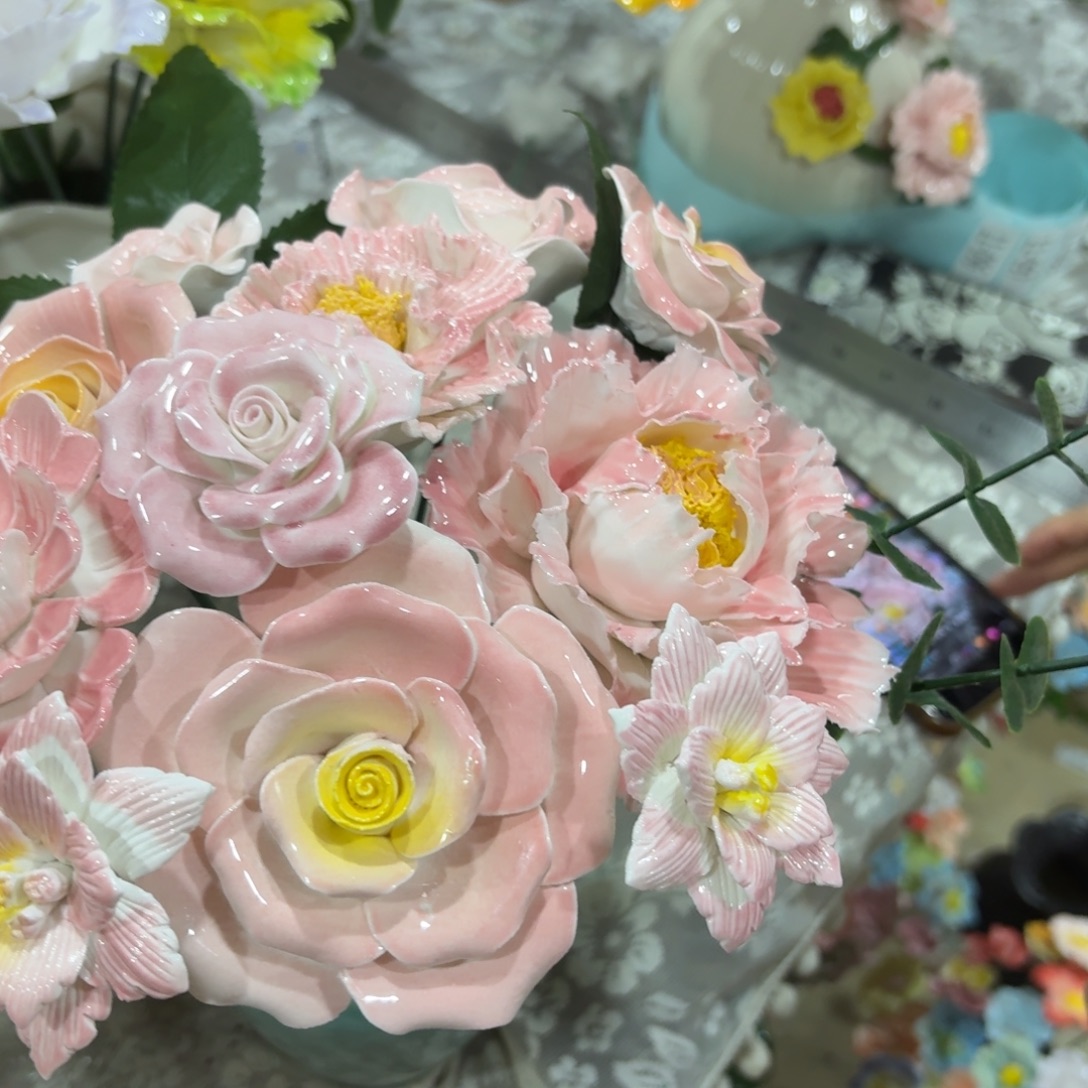 陶瓷花，20发货，退款拉黑，1196