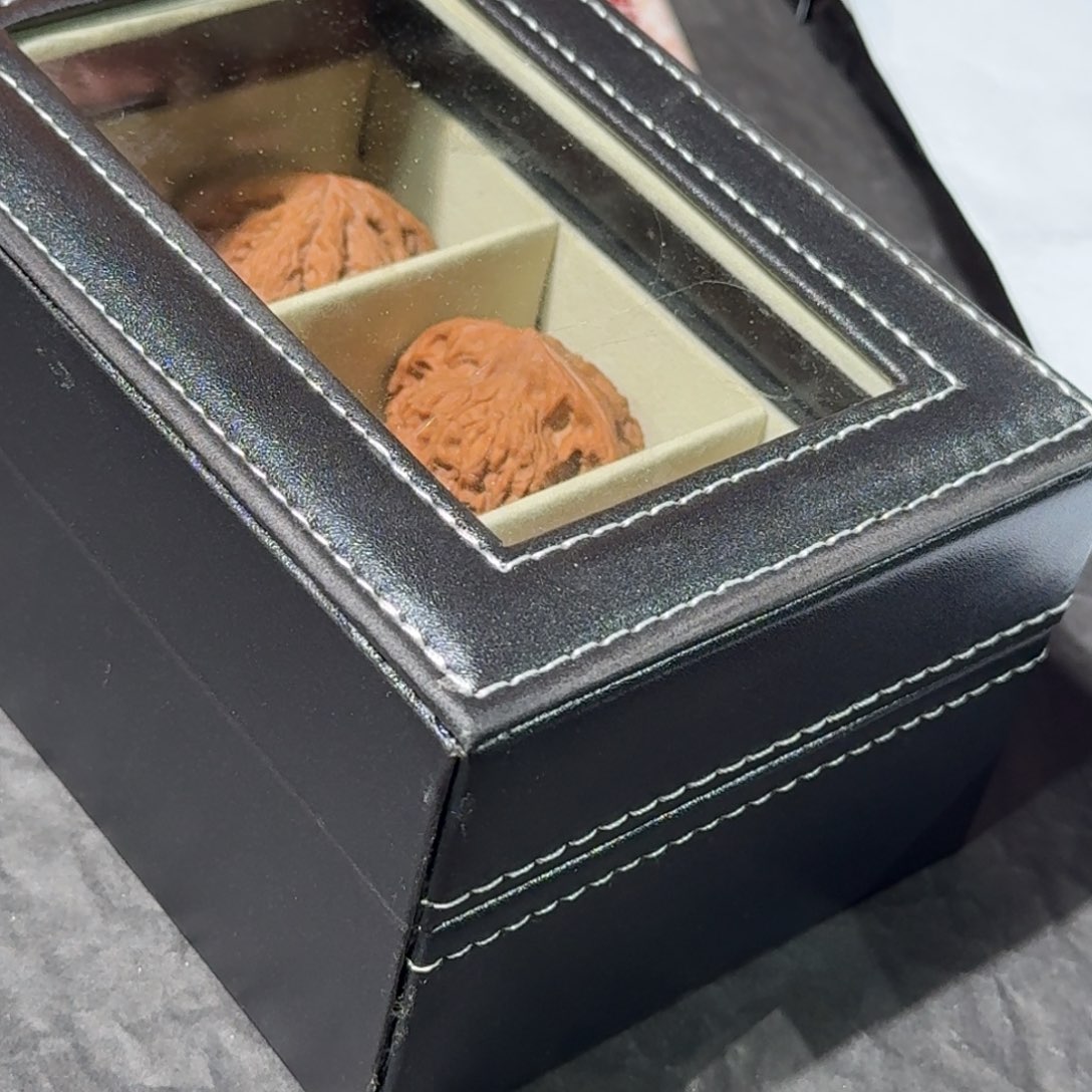 文玩核桃把件粗龙蛤三件套