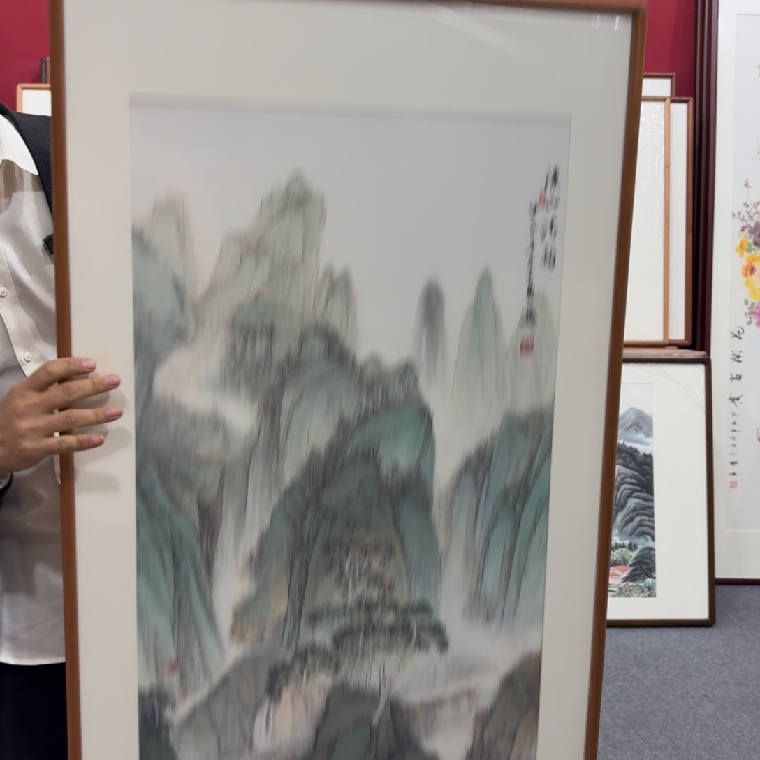 国画带框绘画120/60尺寸