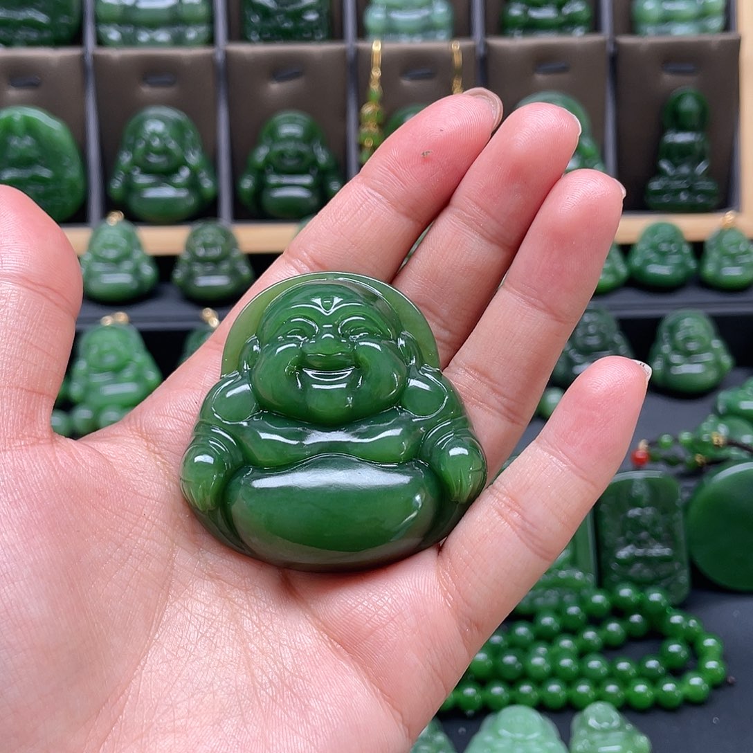 和田玉吊坠未镶嵌幕***春