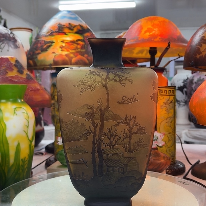 琉璃高30口6葛蕾花瓶