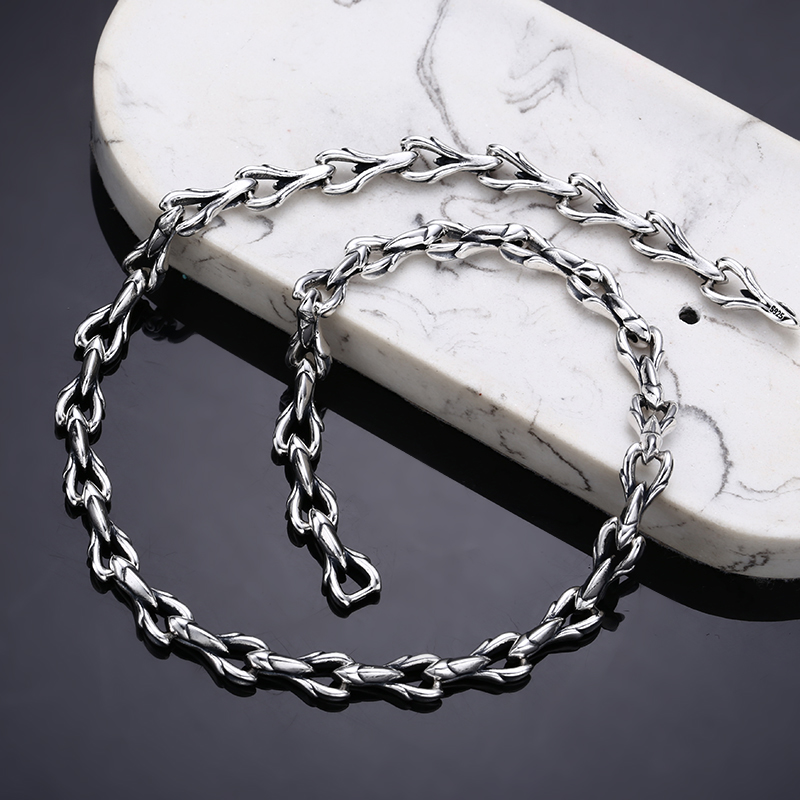 链子925银 血腥玛丽项链 流行女士锁骨颈链