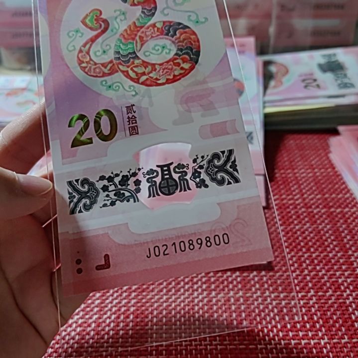 塑料小蛇钞朦胧双尾21089800单张