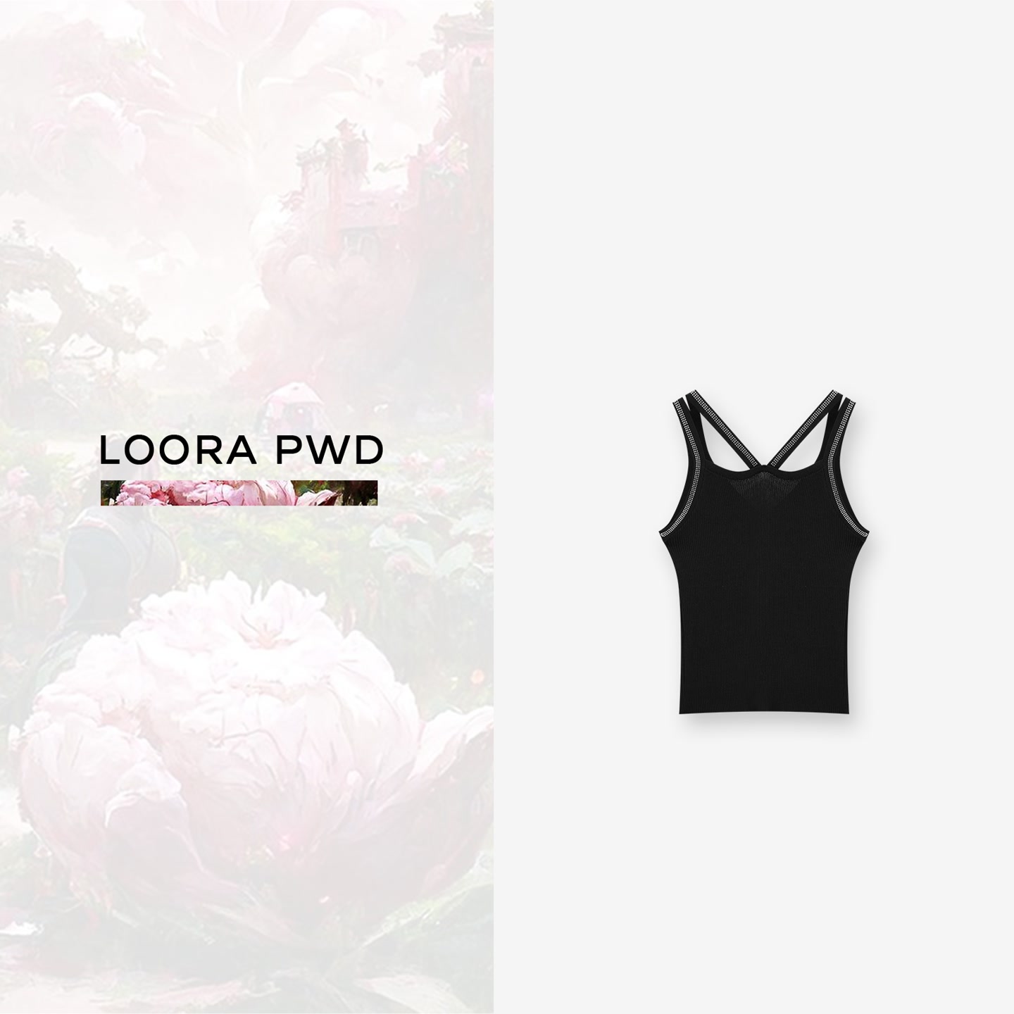 LOORA PWD/罗拉密码潮流时尚百搭清凉夏季吊带背心24CJBI0049N