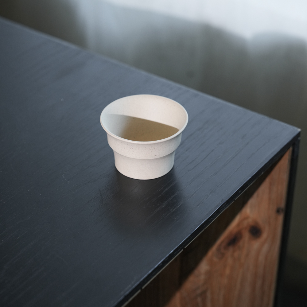 松泉茶器 |《白段竹节杯》茶杯 tl081
