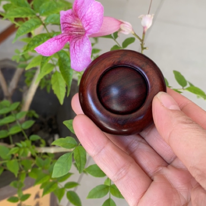 【时来运转】犀牛角紫檀手把件木雕转运珠！大家发发发