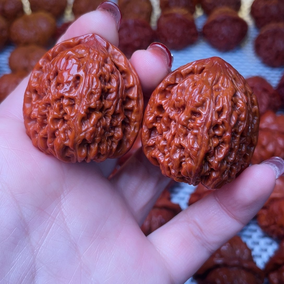 桃核吊坠文玩核桃 手把件 南将石 37