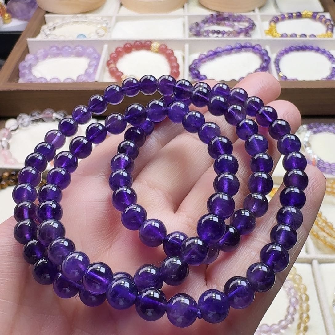 水晶手链未镶嵌乌拉圭3圈