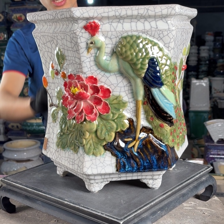 一风堂石湾花盆 内23*28