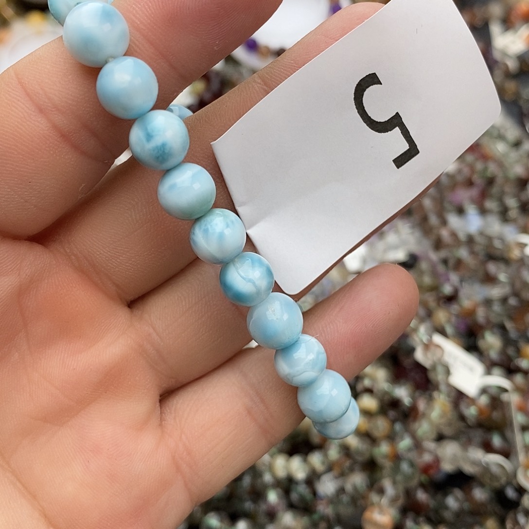 针钠钙石（海纹石）手链未镶嵌手链