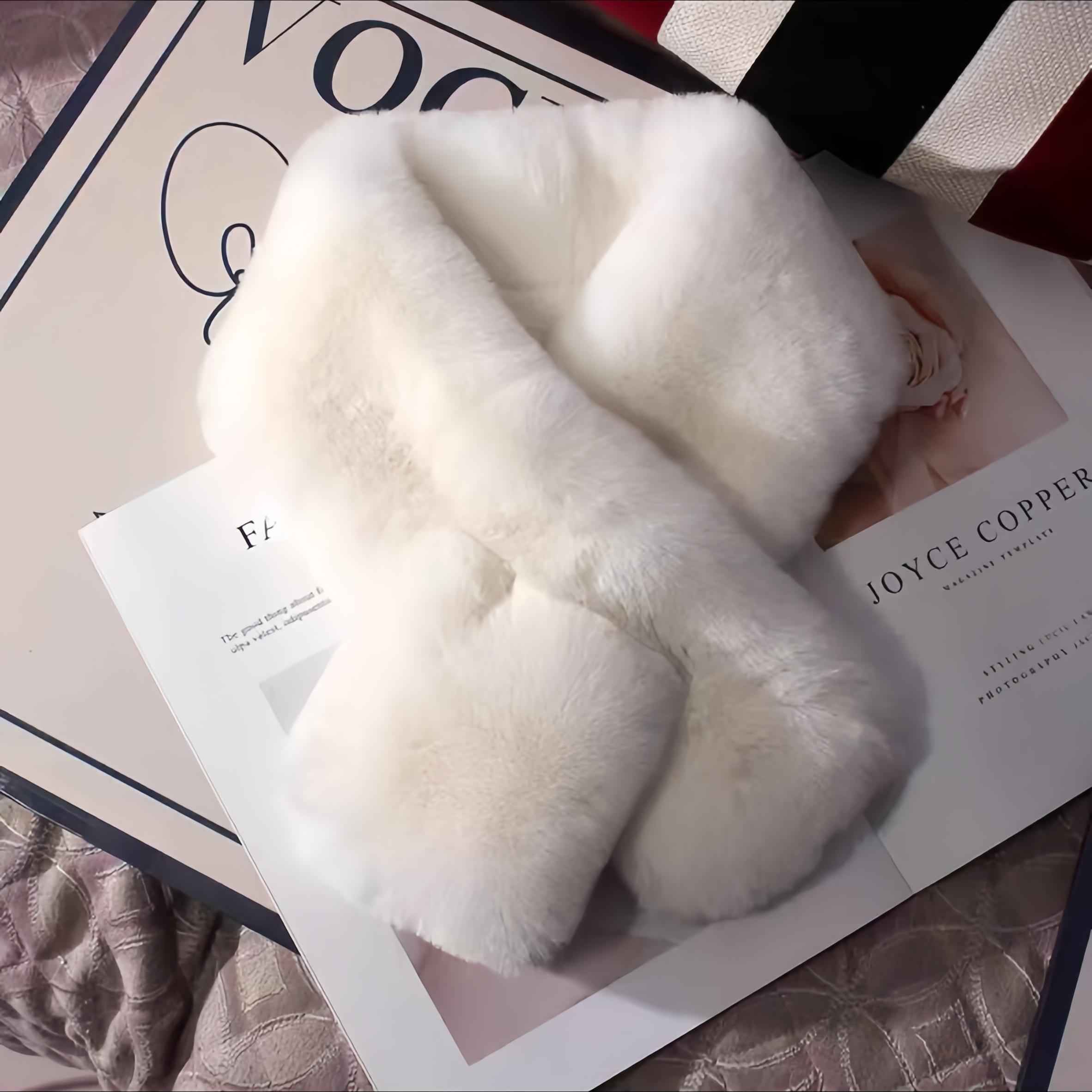 【绒雪】冬季新中式国风女士围巾围脖