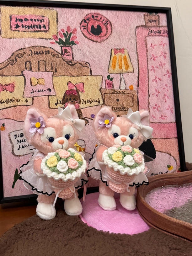 直播 编号【344-450】噗噗家可爱少女包包挂件手作摆件钥匙扣