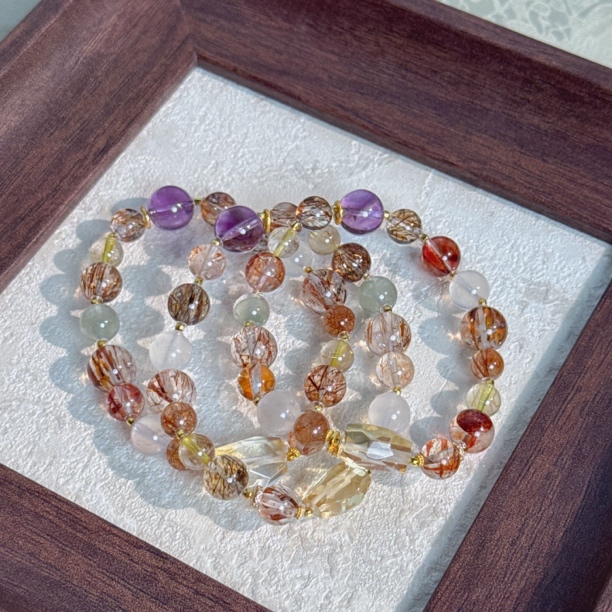 【小院甄选】原创水晶多宝约6-10mm 多样性发一件 2535EHS