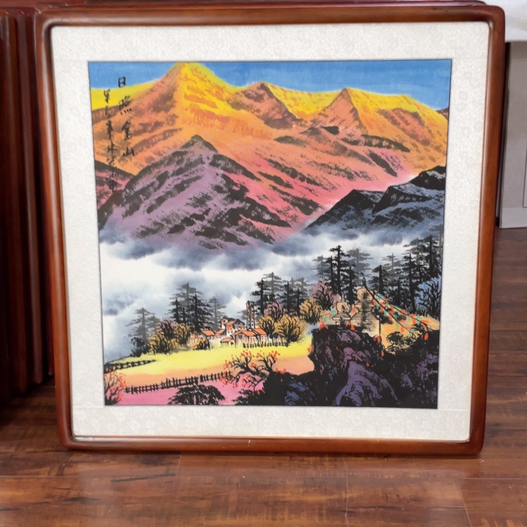 国画带框尺寸63*63厘米