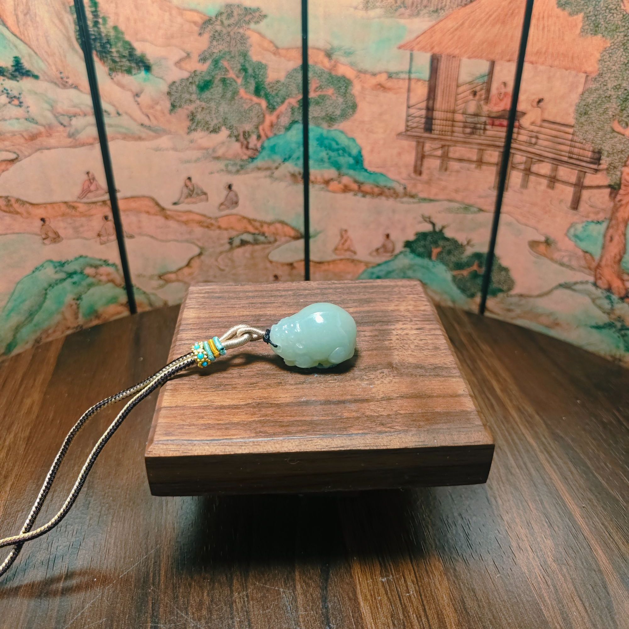 Q和田玉貔貅吊坠1475