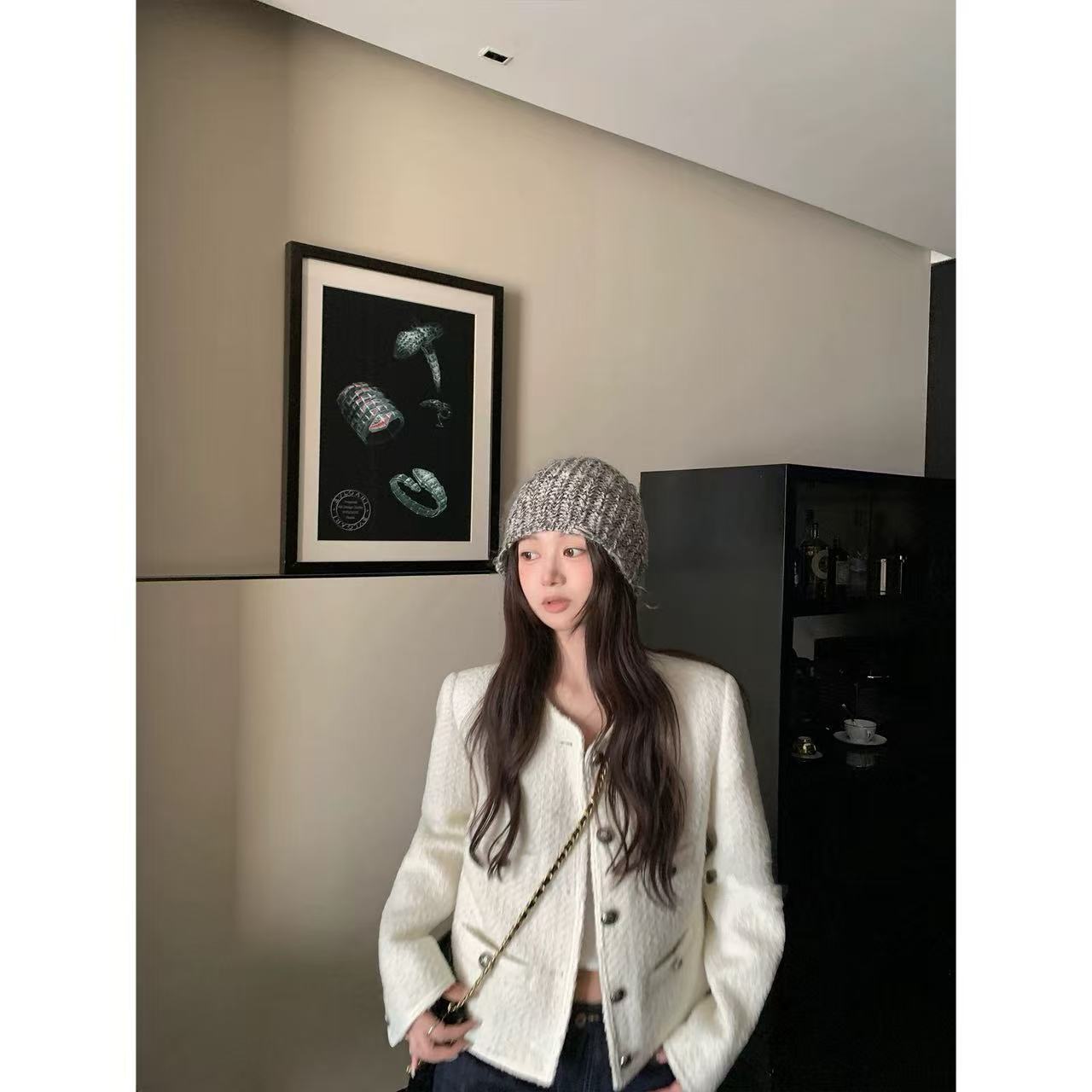 徐秋阳   人间白月光（羊毛）  秋冬新款百搭时尚休闲显瘦外套13677