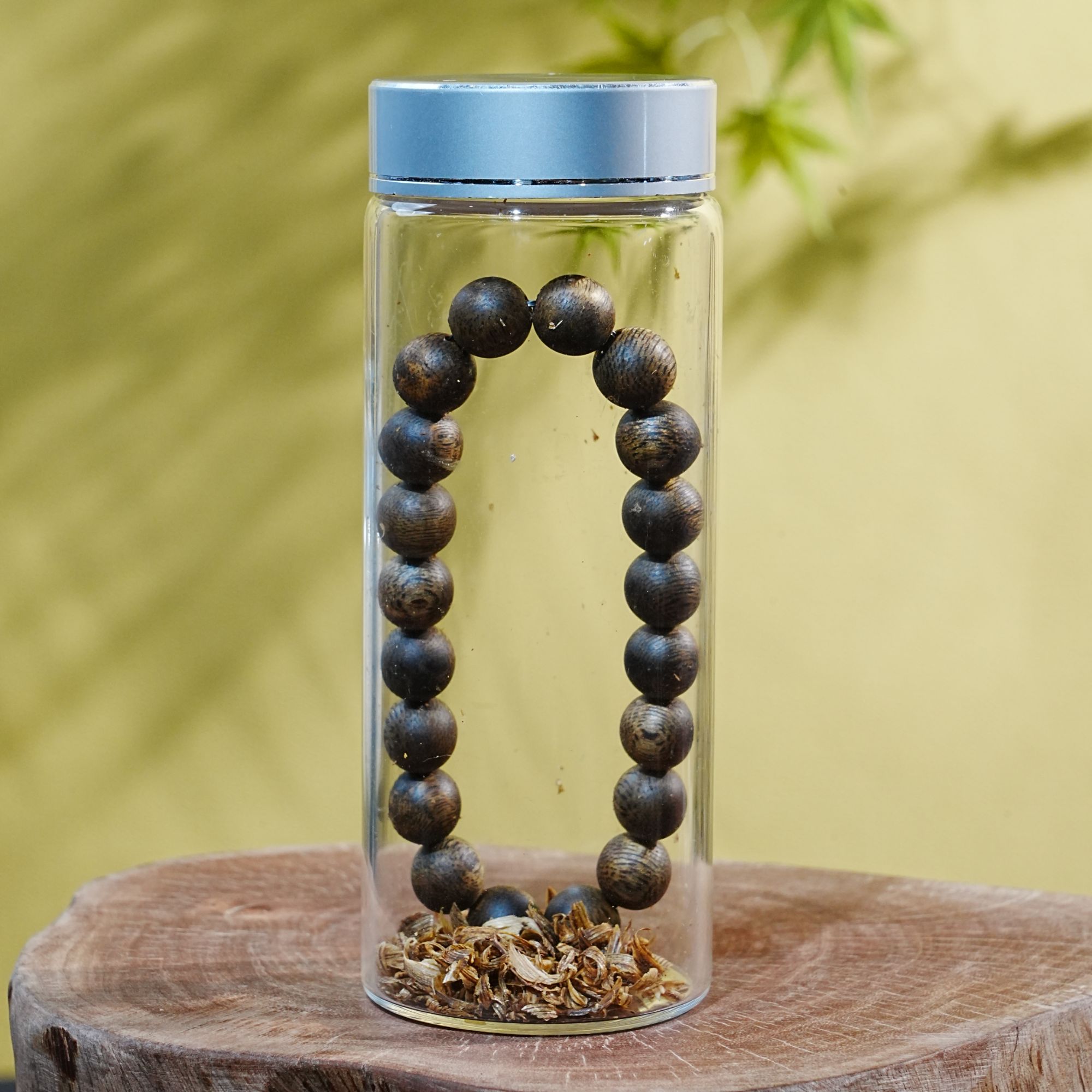 【收藏级】越南芽庄棋楠种黑油玉化沉香手串12.44g 251005058  B