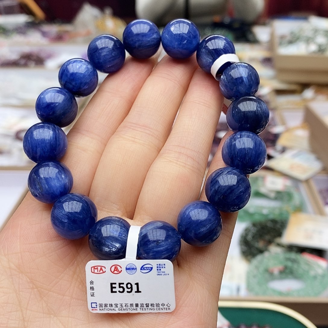 水晶手链未镶嵌E591 蓝晶石