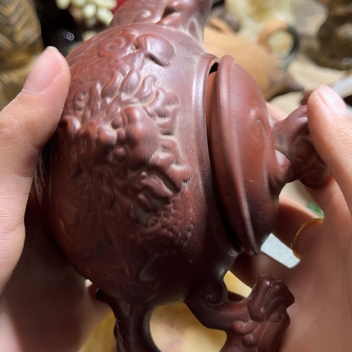 紫金钵盂菩提把件