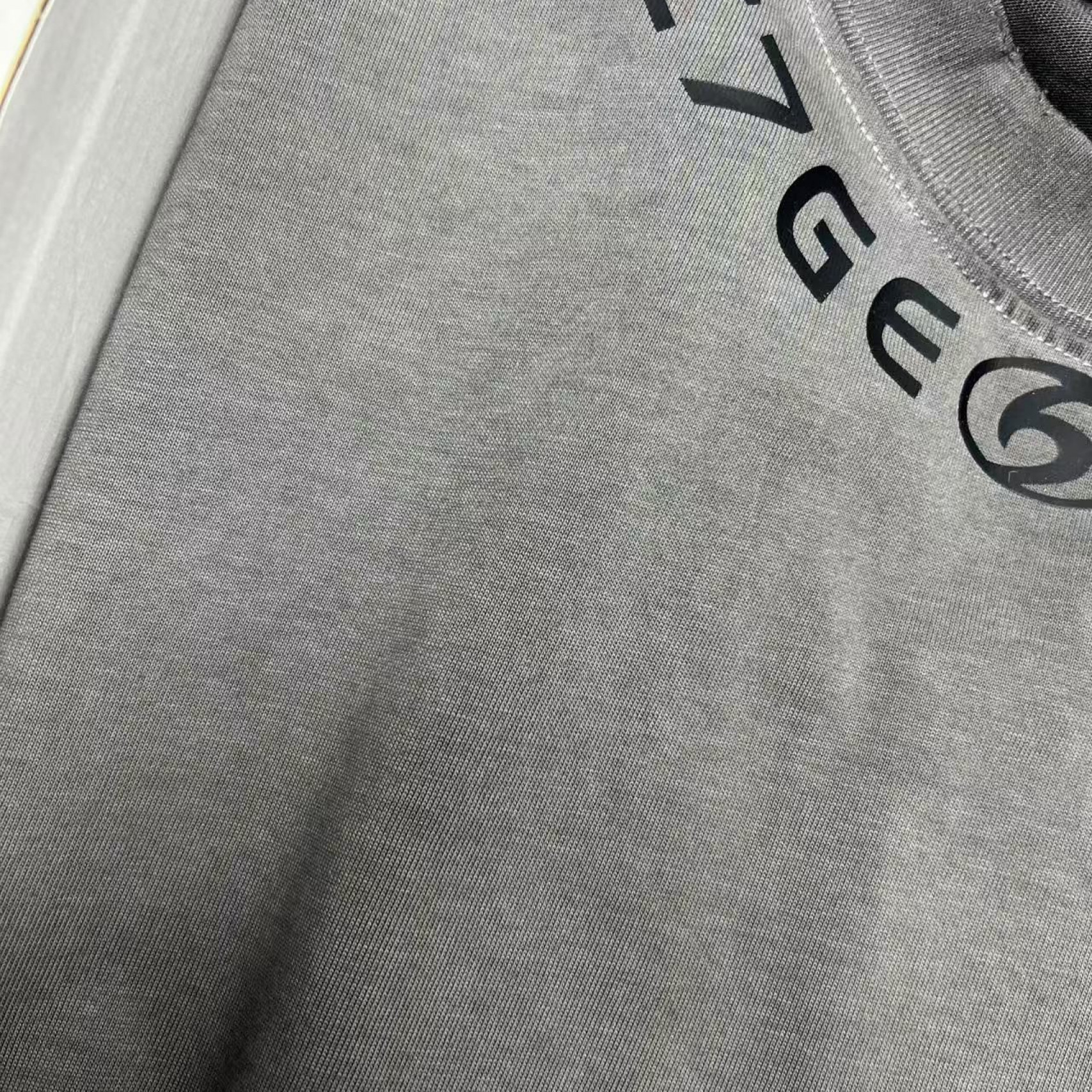 【39号链接】*领口字母* 洗水做旧潮牌宽松圆领春夏休闲半袖038