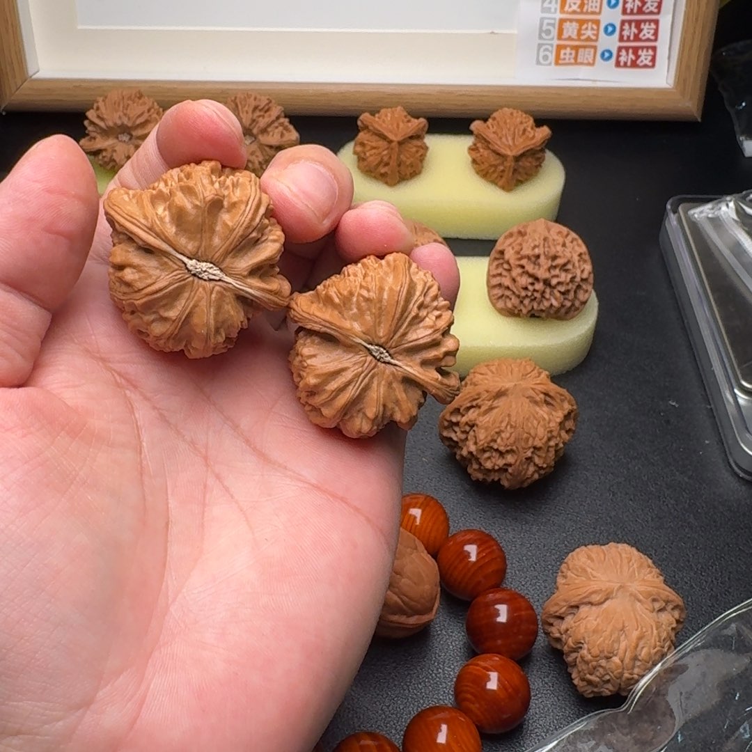 常***饰吊坠文玩核桃白狮子