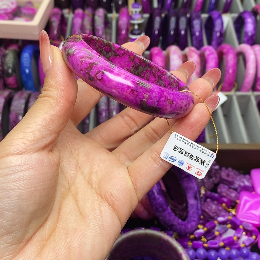 搞***型珐琅非金属泥地樱花手镯