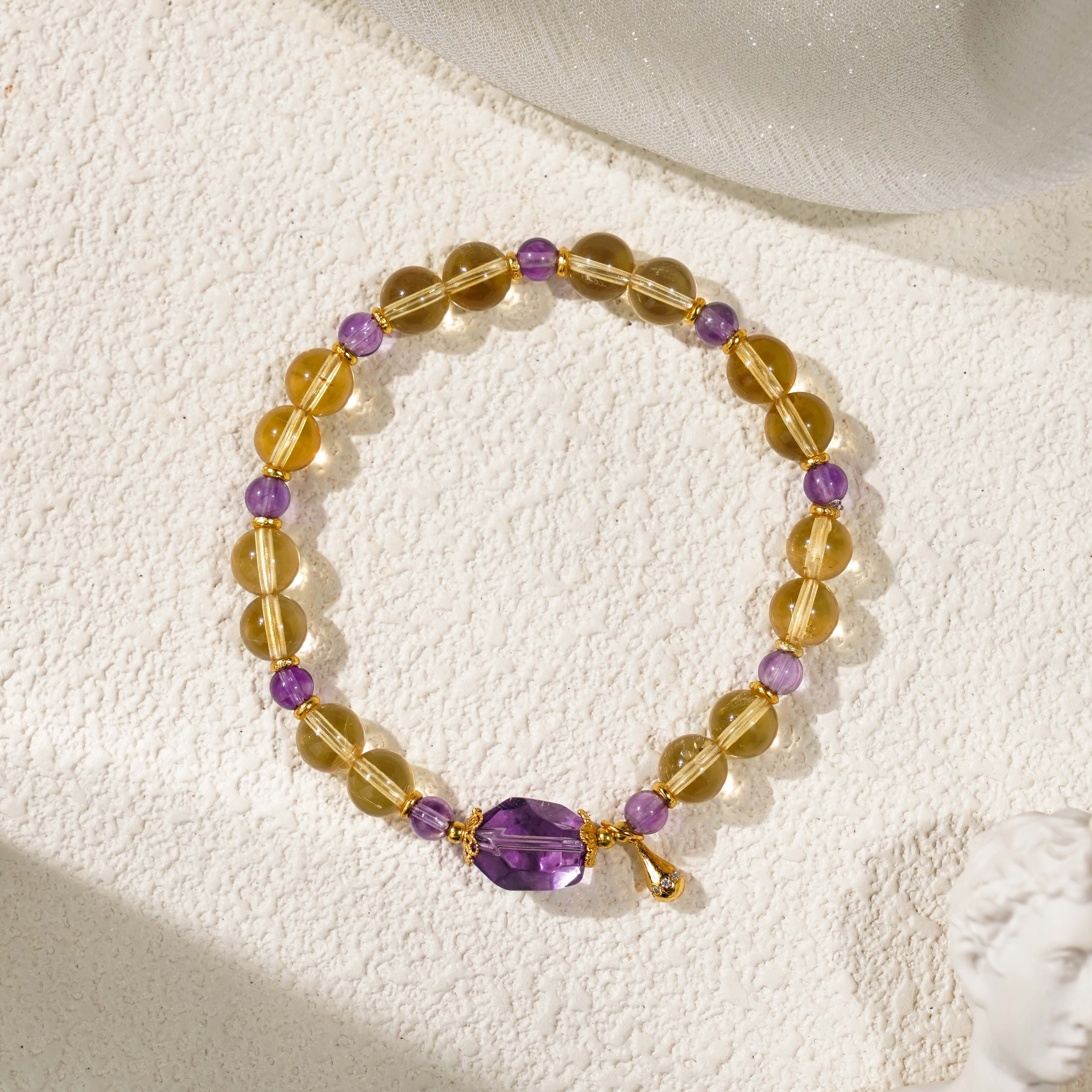 【金钥匙】水晶手串（天然珠宝多样性发其一）