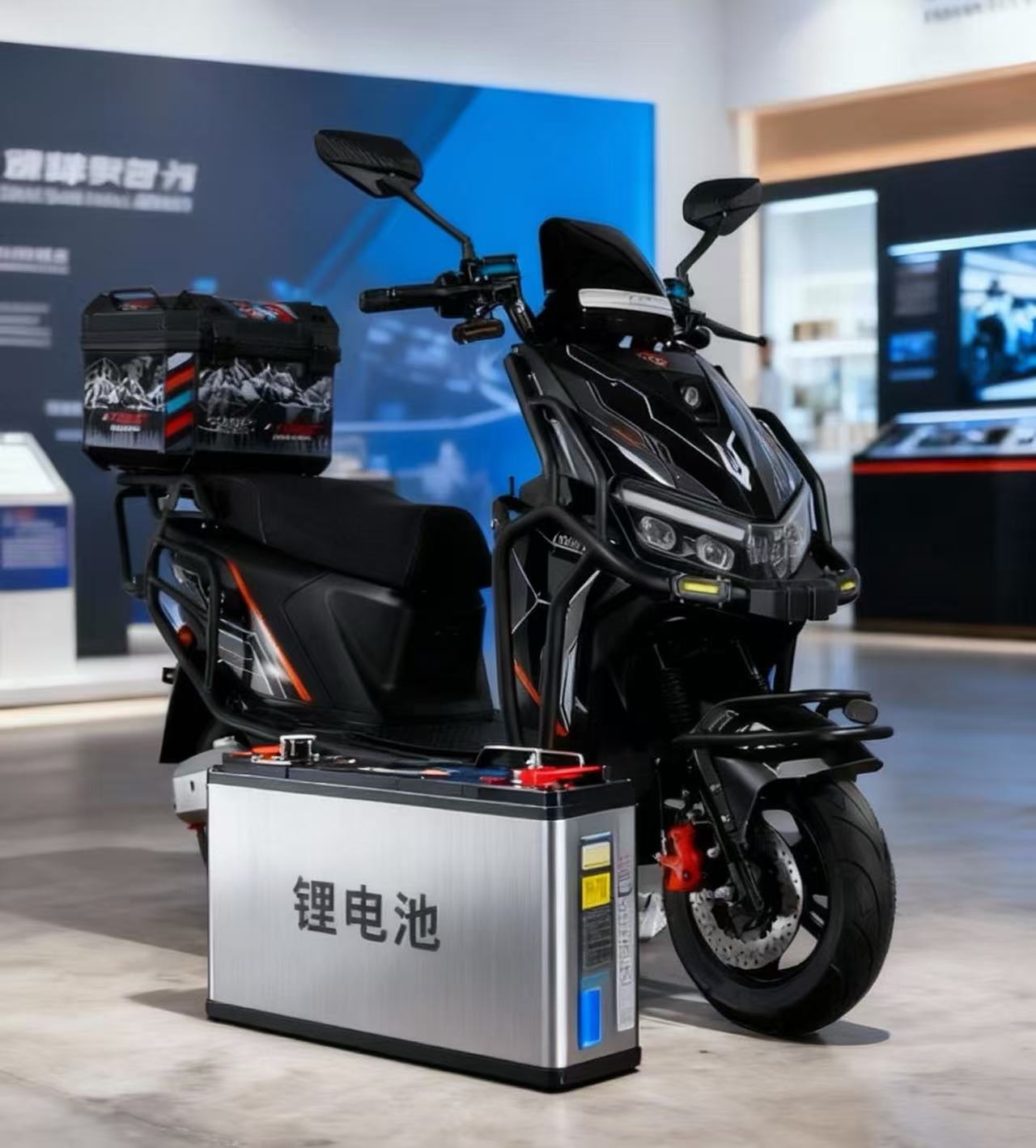 闪电王电动车电池智能高端72V电池铅酸锂电池通用版本1500W系列