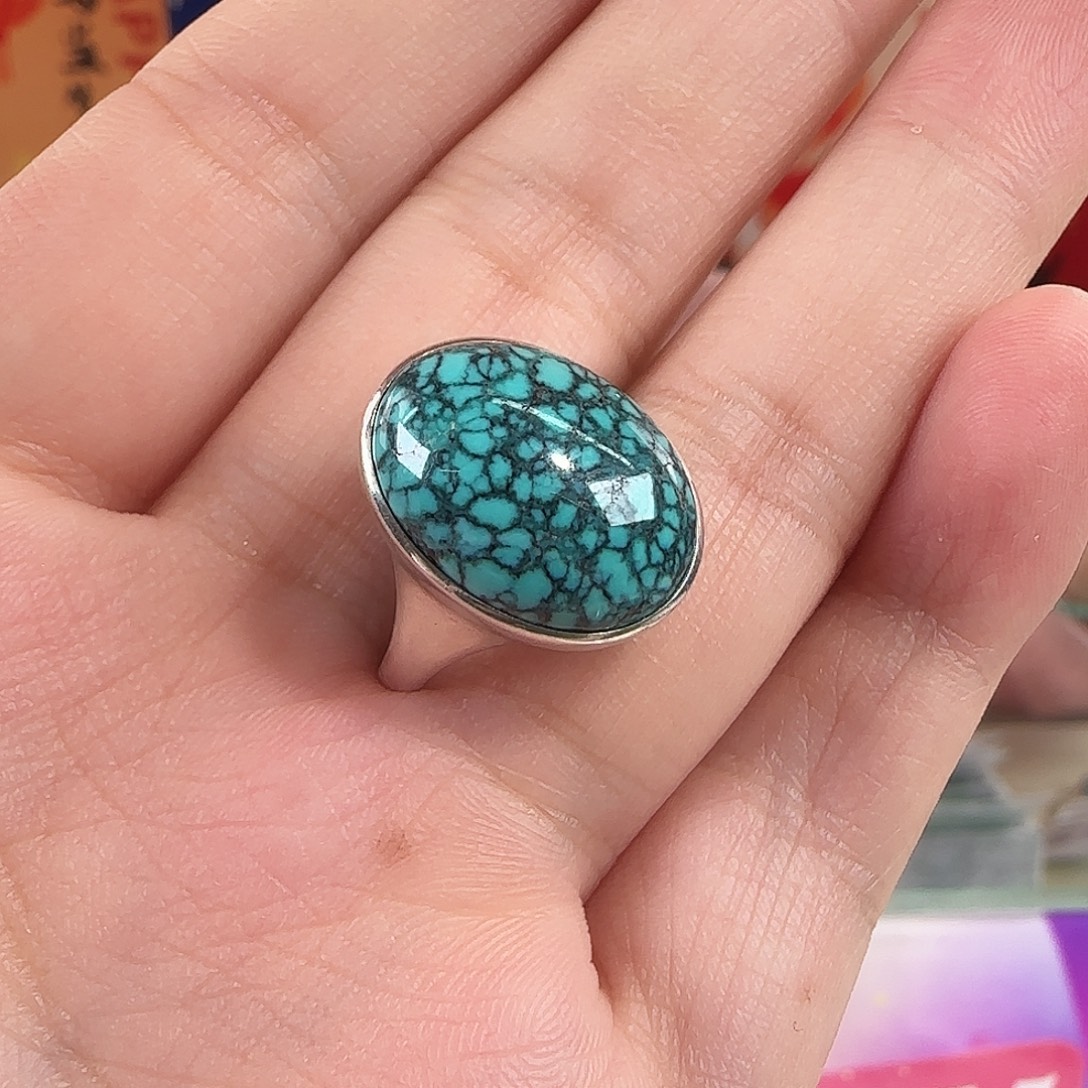 绿松石银S925镶嵌珠宝奇石