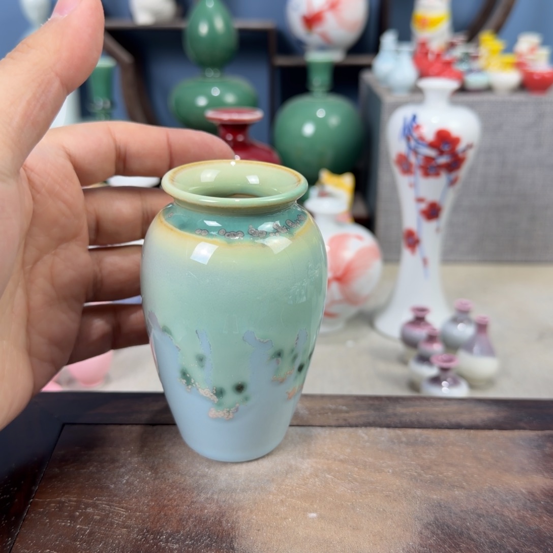 陶瓷手工小花器摆件