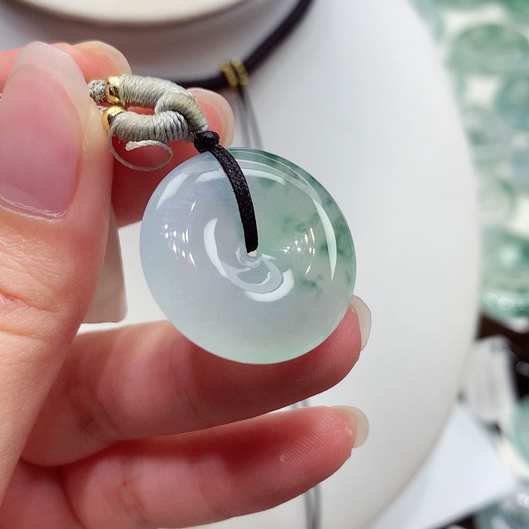 颈饰未镶嵌翡翠编号138，24.1/6.8